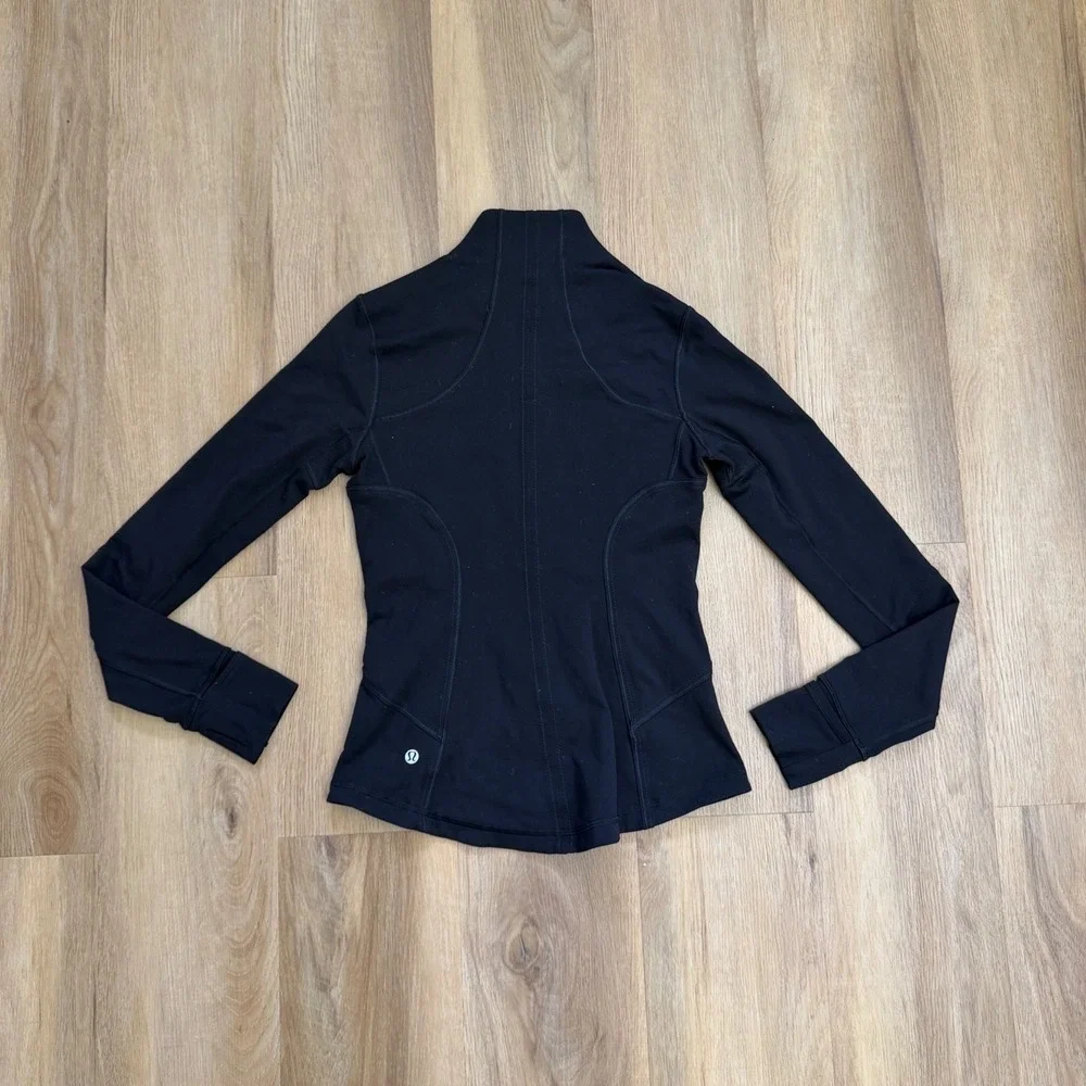 Lululemon Define Jacket Black Full Zip Yoga Activewear 6 preppy